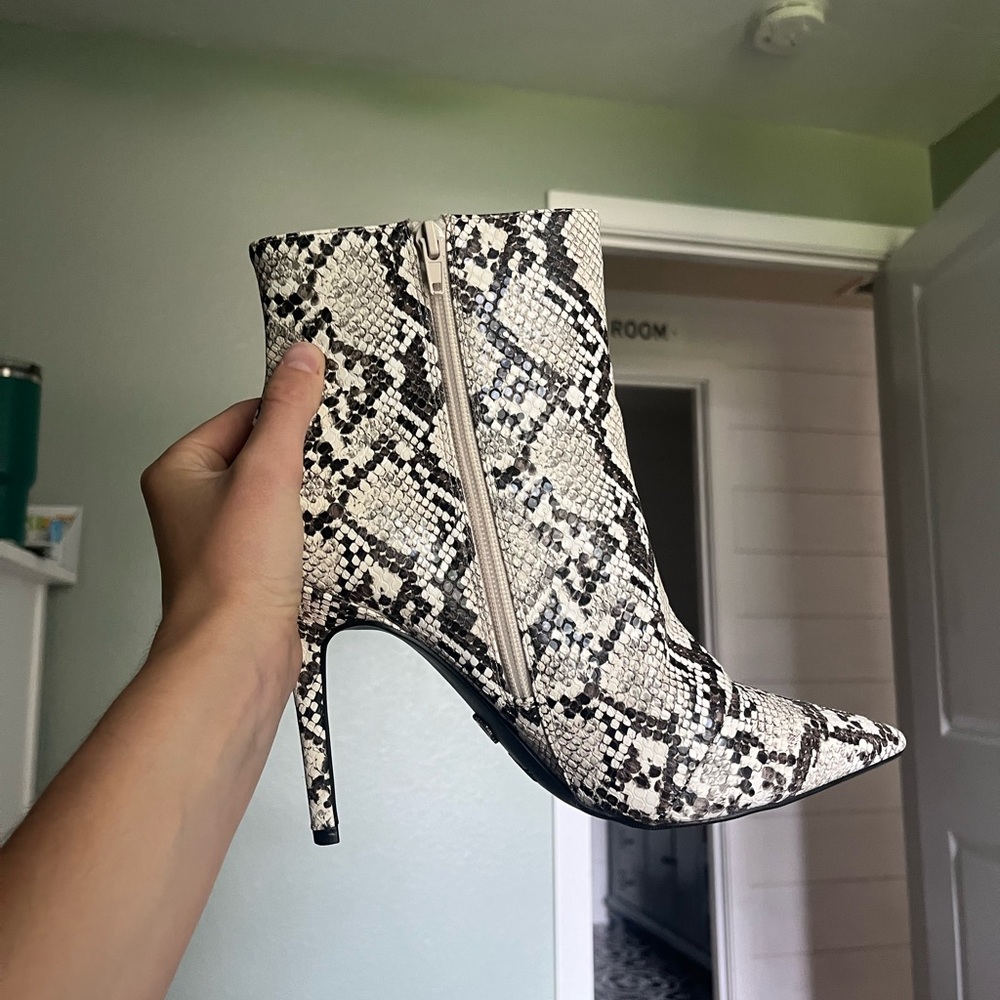 Snakeskin Ankle Boots